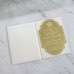 Gold Mirror Acrylic With Velvet Holder Wedding Invitation Rectangle Customized